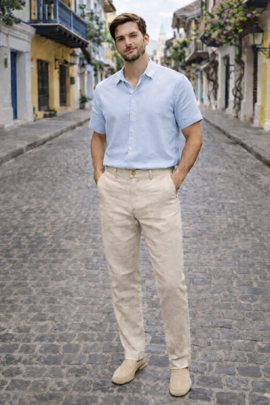 PANTALON LINO HOMBRE