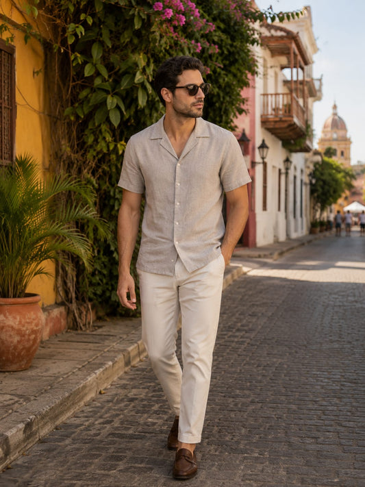 CAMISA LINO MC LINO