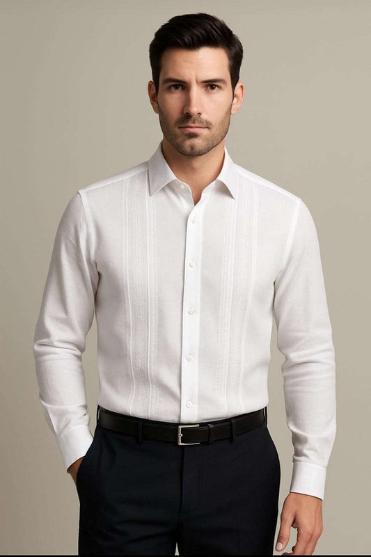 CAMISA GUAYABERA HOMBRE EN LINO