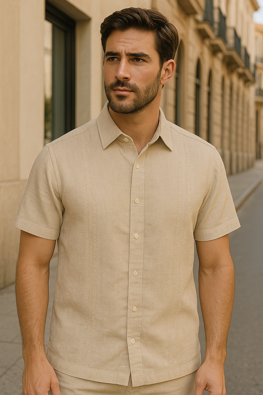 CAMISA MANGA CORTA GUAYABERA