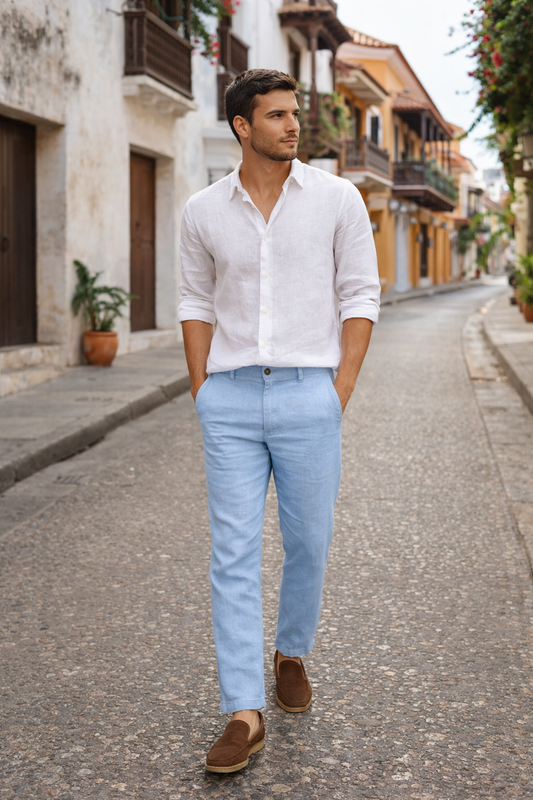 PANTALON LINO HOMBRE
