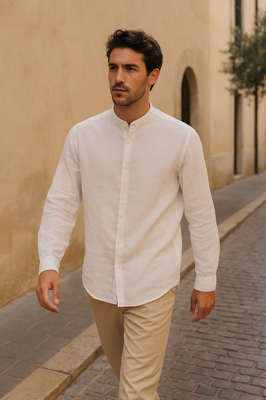 CAMISA MANGA LARGA LINO HOMBRE