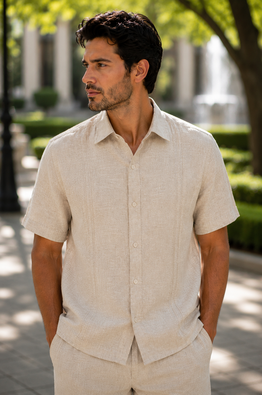 CAMISA GUAYABERA HOMBRE BUZIOS