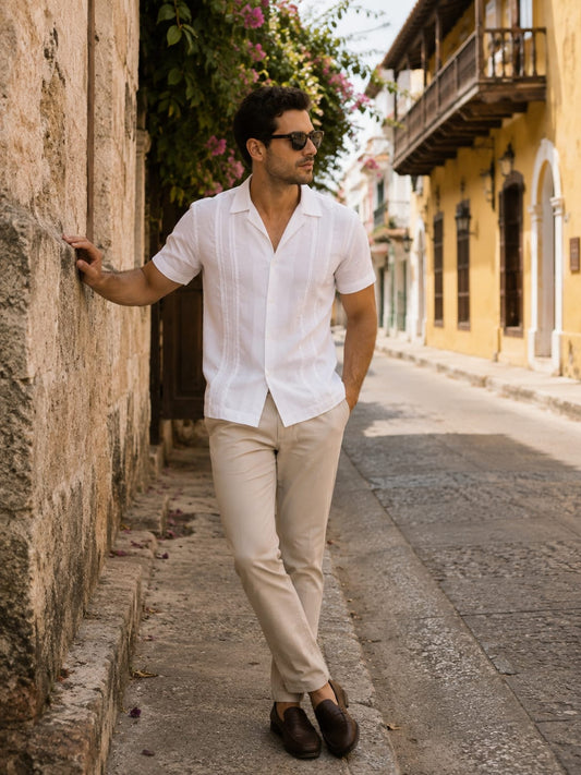 GUAYABERA MC LINO HOMBRE BUZIOS