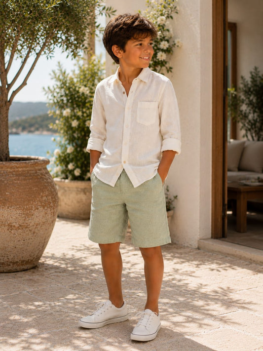BERMUDA DE NIÑO BUZIOS LINO